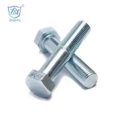DIN933 DIN931 Hex Bolt Hex kopschroef Koolstofstaal roestvrij staal Volledige half draadzink Voltiade zwarte oxide graad4.8 8.8 10.9 12.9 Hoge kracht