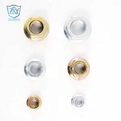 Karbono altzairua DIN6923 Hex Brida Intxaurra Fabrika Prezioa M5-M30 Zinka