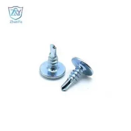 Vendita diretta in fabbrica Vite autoperforante rivestita in epossidiche Vite autoperforante a testa di traliccio modificata piatta Qualità premium per vite autoperforante autoperforante