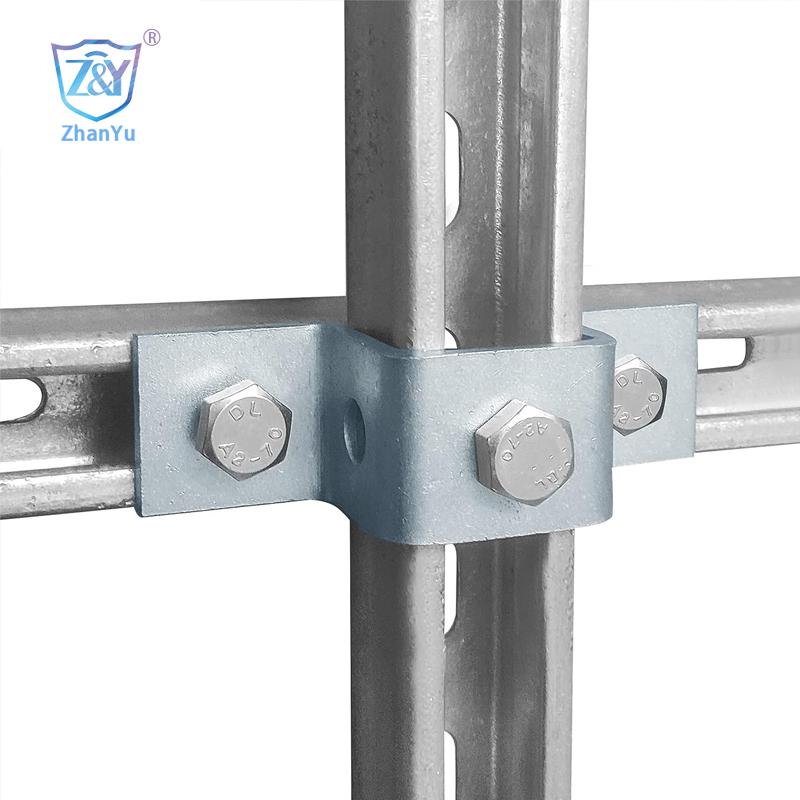 unistrut accessories, strut channel fitting-3 Hole Flat Plate Connector Bracket