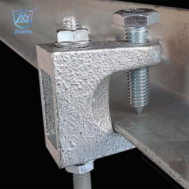 accessoris d'unistrut, connector d'ajust del canal de puntal Pinça de biga d'acer mal·leable