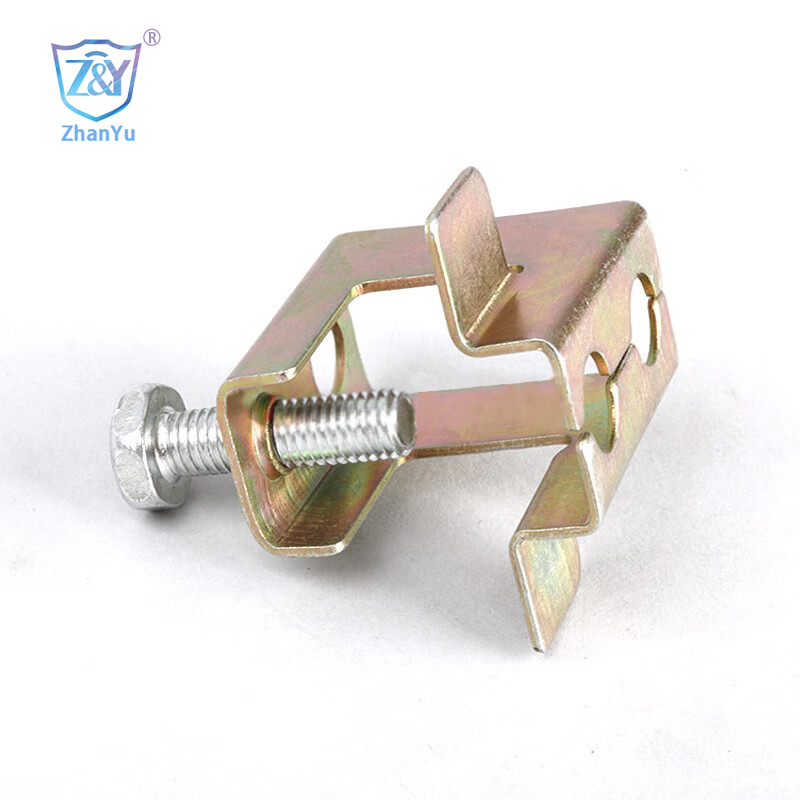 unistrut accessories, strut channel fitting corner code, Spring Steel Beam Clamp