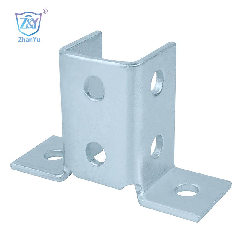 Hot Dip Steel Unistrut Channel Accessories vierkantige geen-sweispaal basisplaat