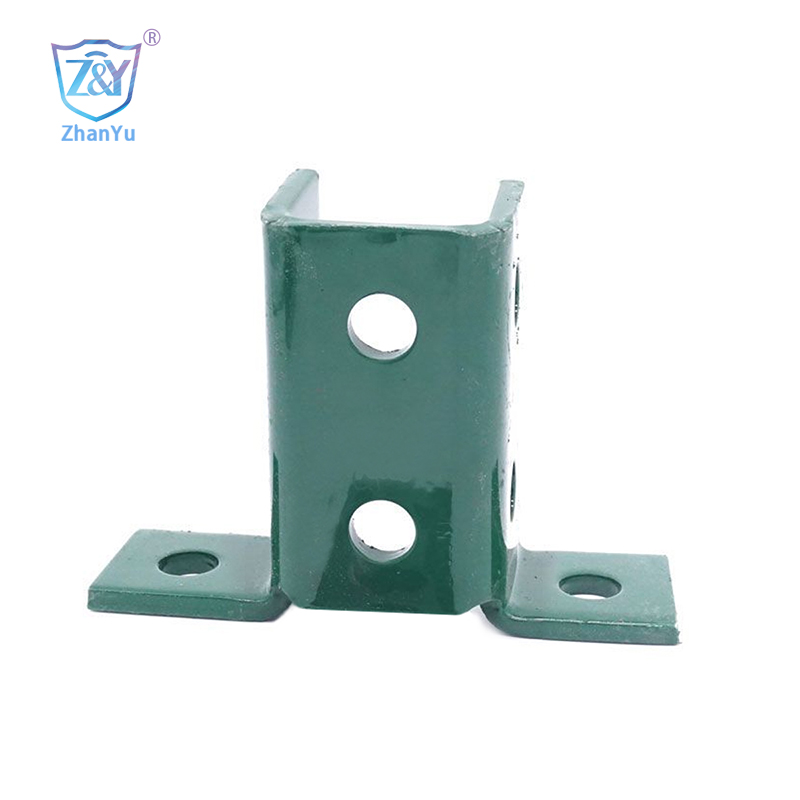 Hot Dip Steel Back to Back Unistrut Channel Osagarriak zutoin karratuaren oinarri-plaka